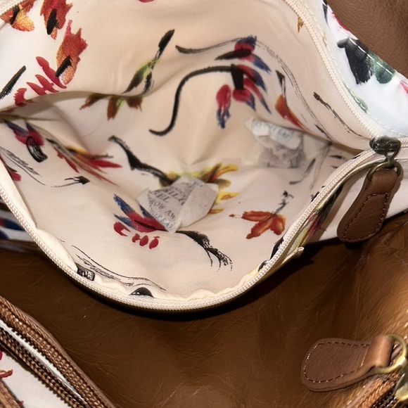 CHI BY CARLOS FALCHI LAMB SKIN LEATHER SNAKE SKIN SATCHEL - Picture 10 of 12